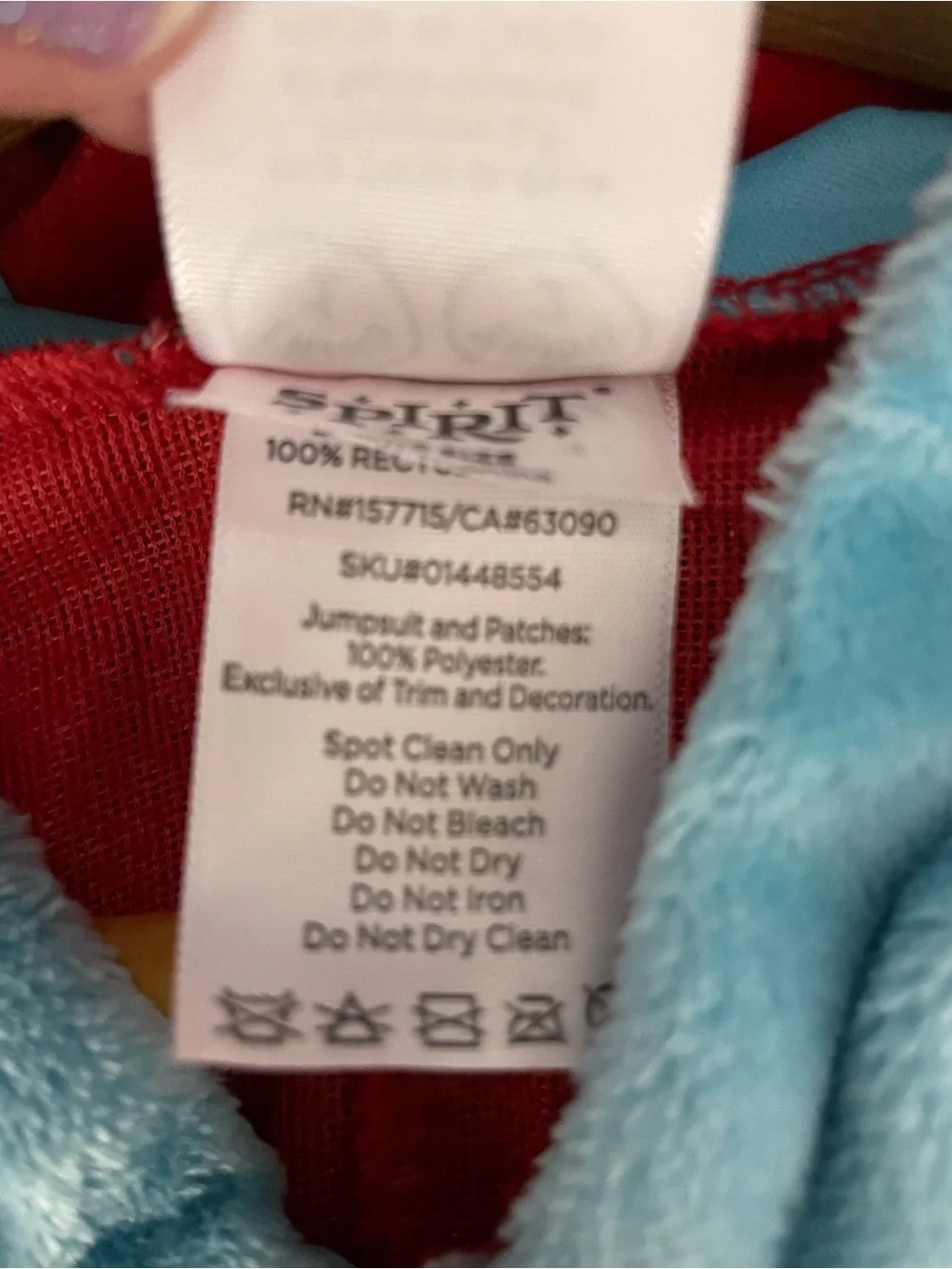 Dr Seuss Thing 1 Thing 2 Hooded Plush Adult Costume Jumpsuit Once Size Spirit - Picture 9 of 14